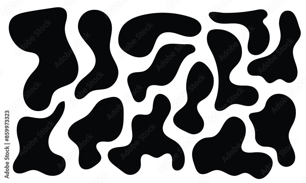 Liquid abstract organic blob shapes set. Wavy elements bubbles and drops in trendy y2k style. Random blob shapes. Organic blobs set. Rounded abstract organic shapes collection in eps 10. Liquid abstract organic blob shapes set. Wavy elements bubbles and drops in trendy y2k style. Random blob shapes. Organic blobs set. Rounded abstract organic shapes collection in eps 10.