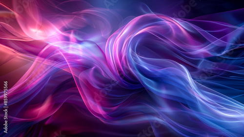 Wallpaper Mural Vivid, colorful abstract background with flowing waves of blue, purple, and pink that create a mesmerizing, fluid motion design. Torontodigital.ca