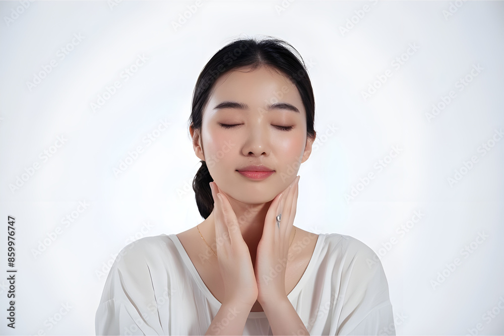 asian beauty white fresh skin in summer dress with happy mode asian beauty white fresh skin in summer dress with happy mode