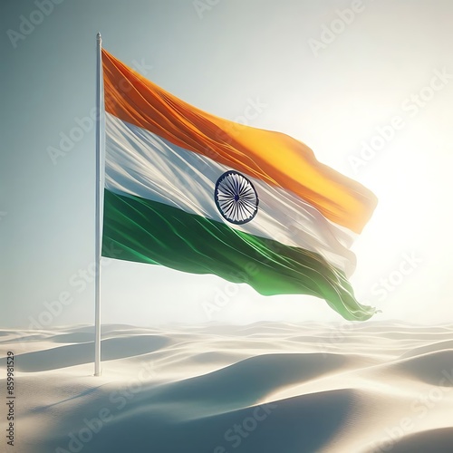 Waving Indian Flag photo