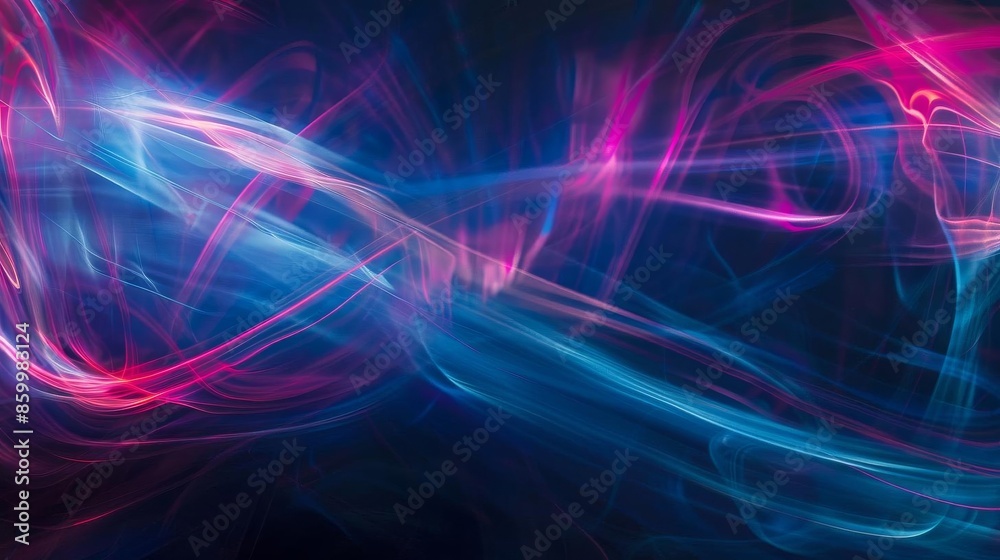 Dark abstract background with blue and pink light streaks Dark abstract background with blue and pink light streaks
