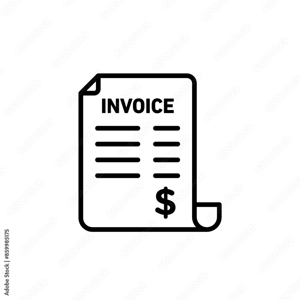 File Invoice Icon Perfect for Accounting and Billing File Invoice Icon Perfect for Accounting and Billing