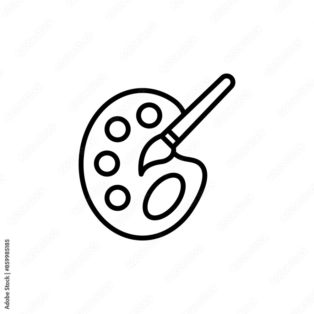 Artist Palette Icon Perfect for Art and Creativity Artist Palette Icon Perfect for Art and Creativity