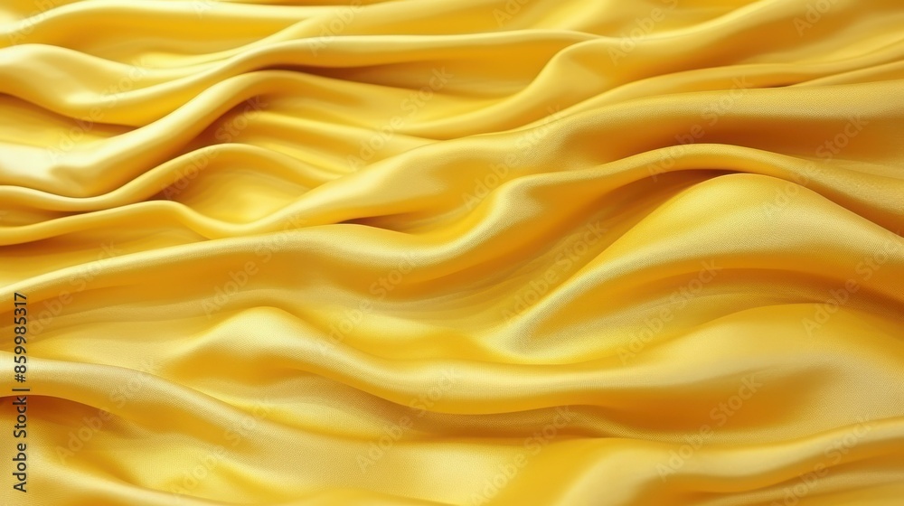 Fototapeta premium Vibrant gold wrinkled paper texture, perfect for abstract backgrounds.