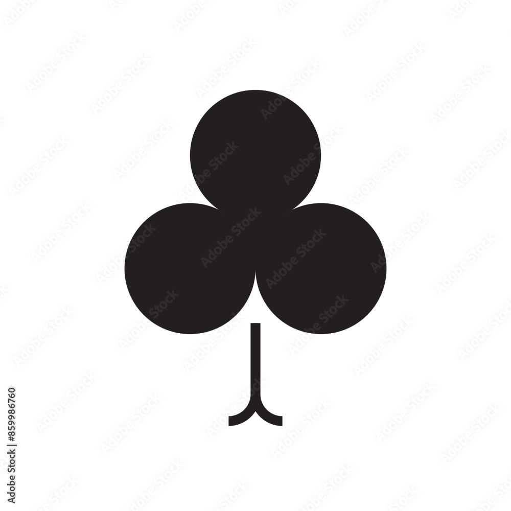 clover clubs playing Card vector icon eps clover clubs playing Card vector icon eps