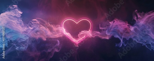 Glowing Heart Shaped Sound ...