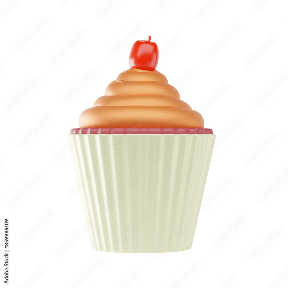 cupcake 3d icon and illustration cupcake 3d icon and illustration