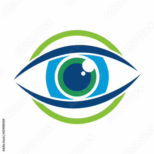 Eye care logo vector illustration on white background