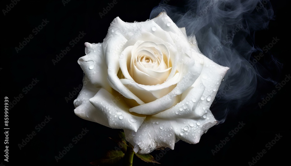 single white rose