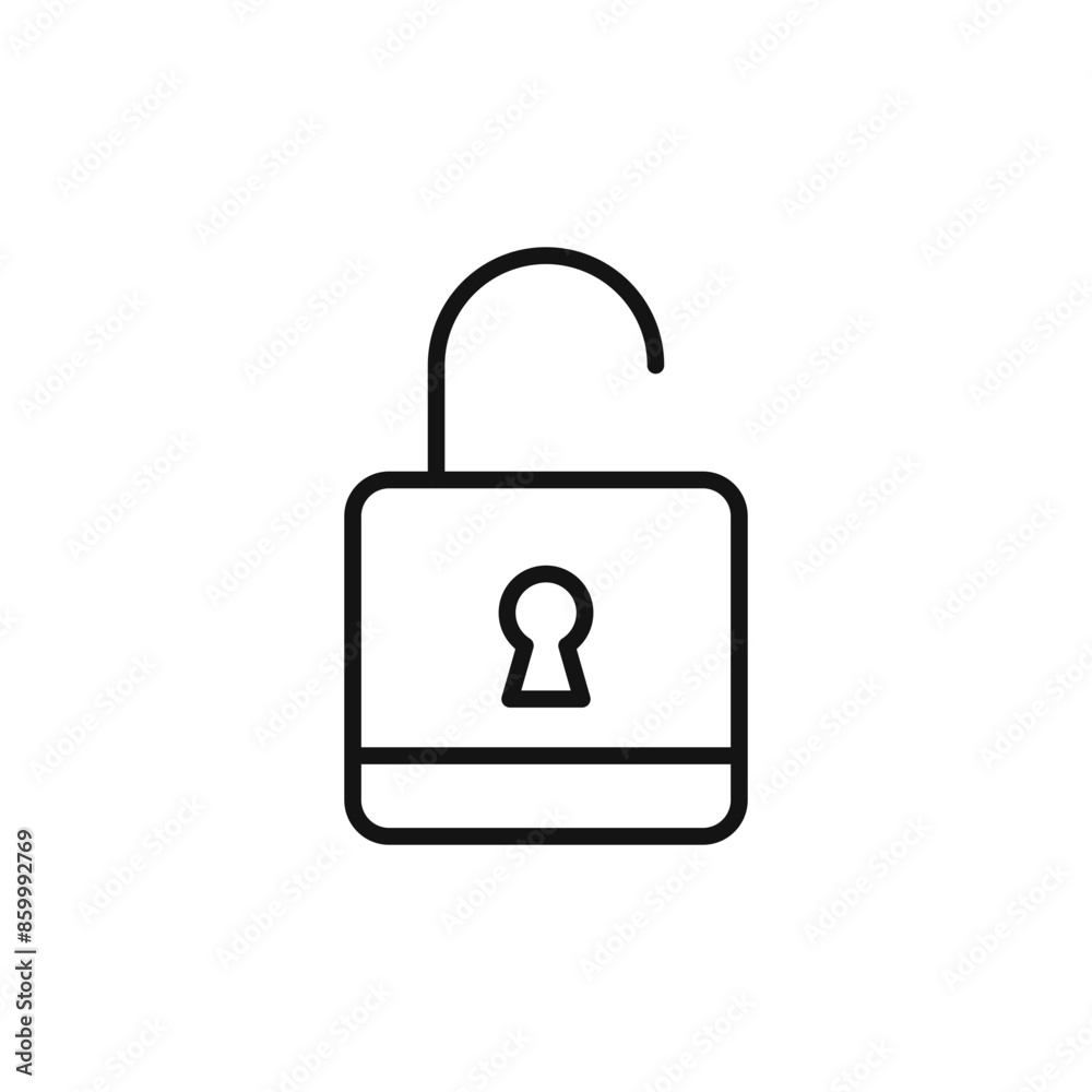 Security Unlock Icon Perfect for Access Control and Permissions Security Unlock Icon Perfect for Access Control and Permissions