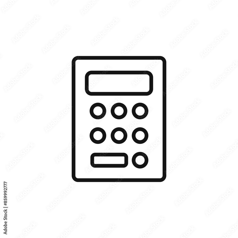 Financial Calculator Icon Ideal for Math and Budgeting Financial Calculator Icon Ideal for Math and Budgeting