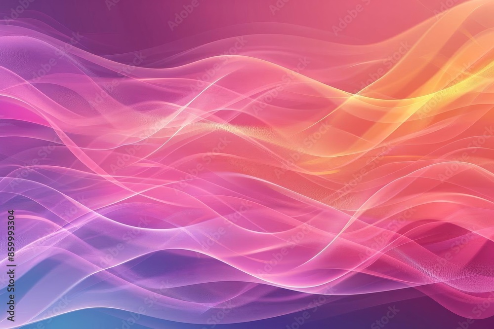 Gradient background with flowing light waves Gradient background with flowing light waves