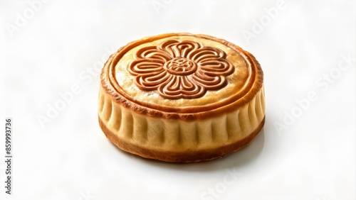  Delicate pastry with intricate design perfect for a special occasion