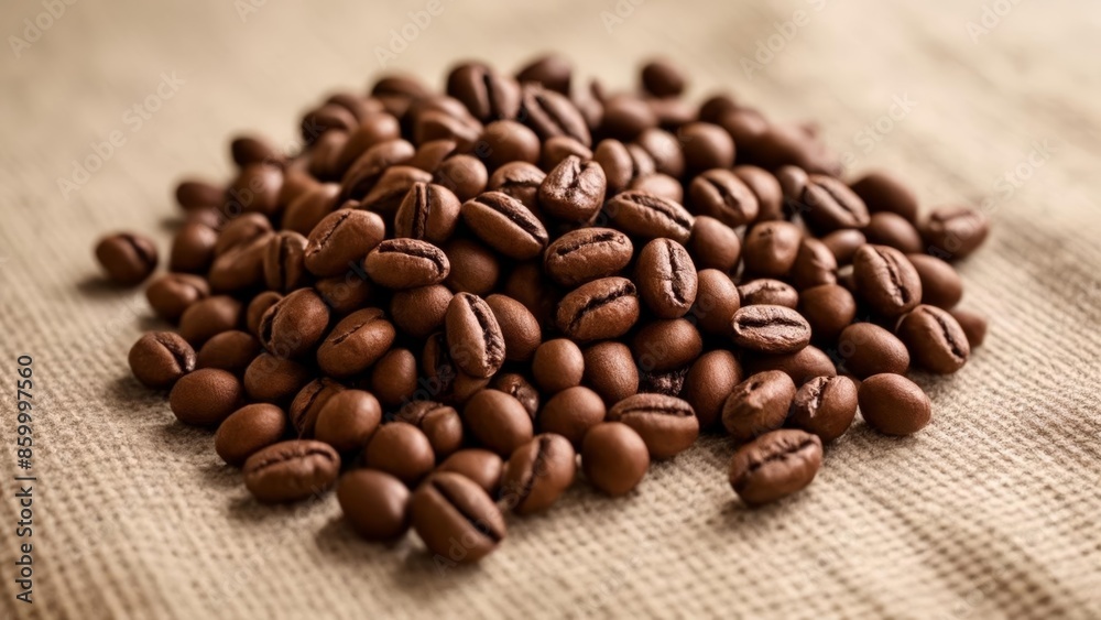 Aromatic coffee beans ready to brew Aromatic coffee beans ready to brew