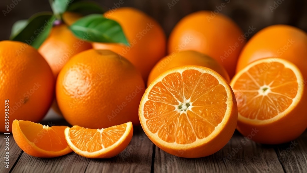 Fresh and juicy oranges perfect for a healthy snack Fresh and juicy oranges perfect for a healthy snack