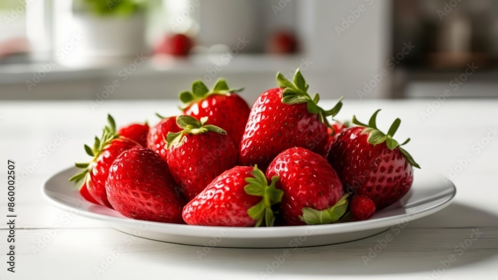 Fresh strawberries ready to be enjoyed Fresh strawberries ready to be enjoyed