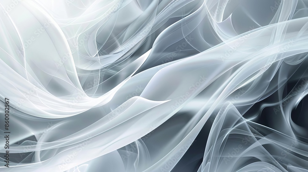 Light abstract background with smooth white and gray lines Light abstract background with smooth white and gray lines