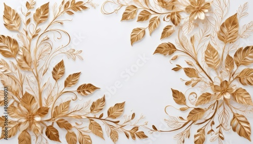 background with golden leaves
