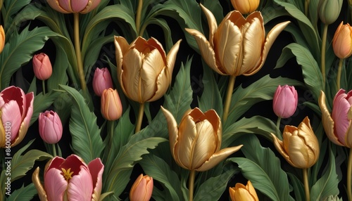 tulips in the garden