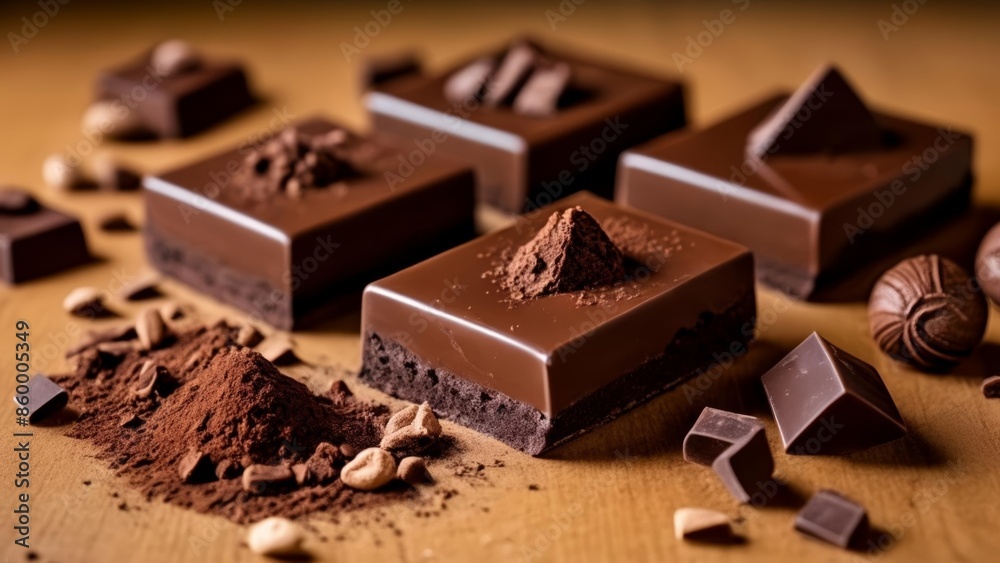 Indulgence in every bite Chocolate truffles with a dusting of cocoa powder Indulgence in every bite Chocolate truffles with a dusting of cocoa powder