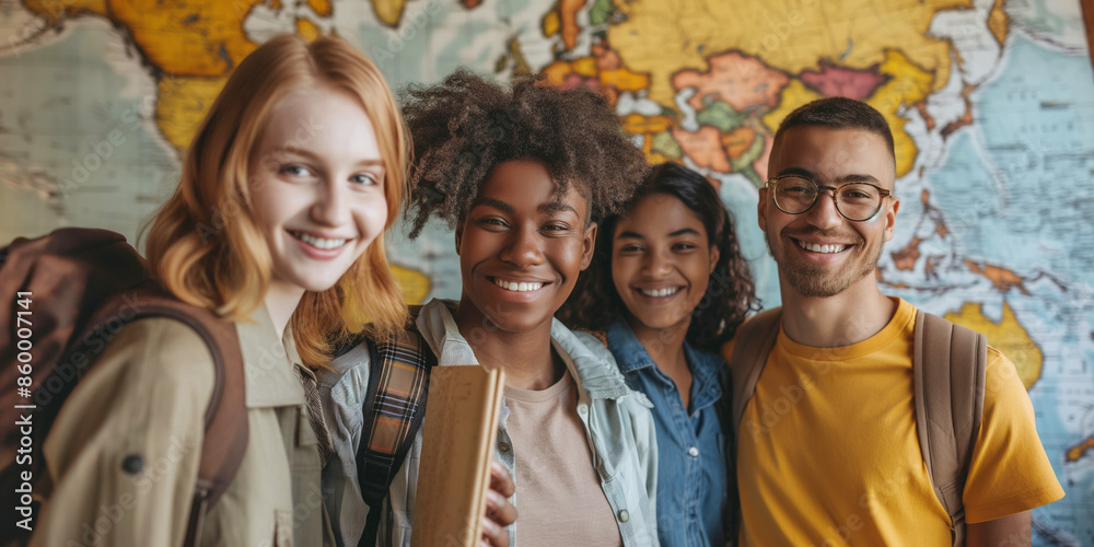 Multicultural group of teen friends, Cheerful international friends teenagers happy memories concept. Multicultural group of teen friends, Cheerful international friends teenagers happy memories concept.