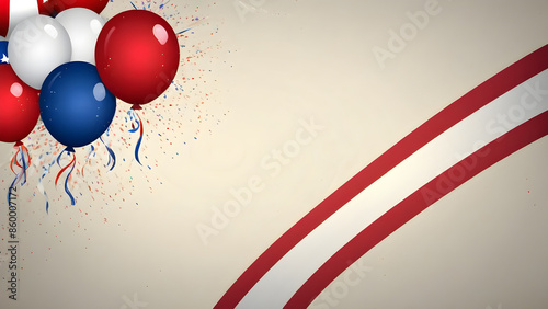 Fourth of July concept background, Independence day wallpaper for commercial, ai generated