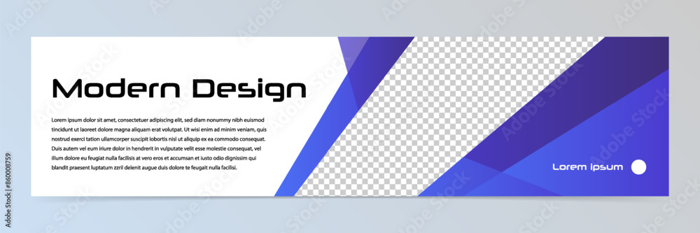 Modern abstract technology banner template
