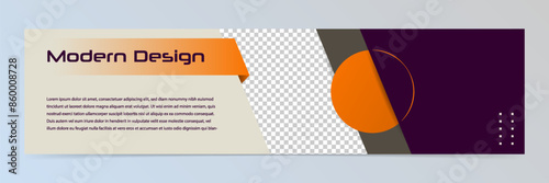 Modern abstract technology banner template