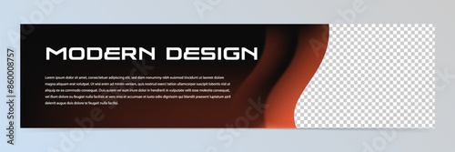 Modern abstract technology banner template