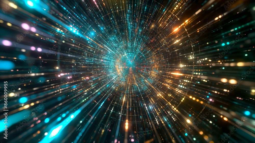Mutiverse of big data analytic flow with background beam light float around the space of universe Mutiverse of big data analytic flow with background beam light float around the space of universe