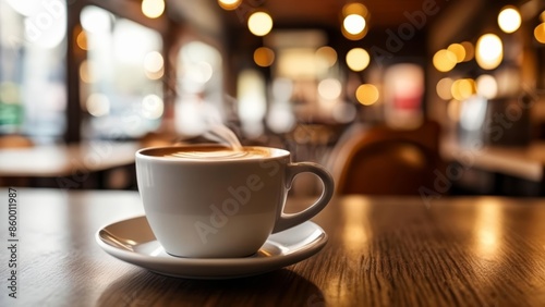  Cozy coffee break in a warm café © vivekFx