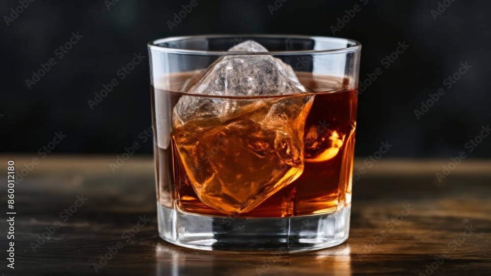 Refreshing cocktail with a twist of ice Refreshing cocktail with a twist of ice