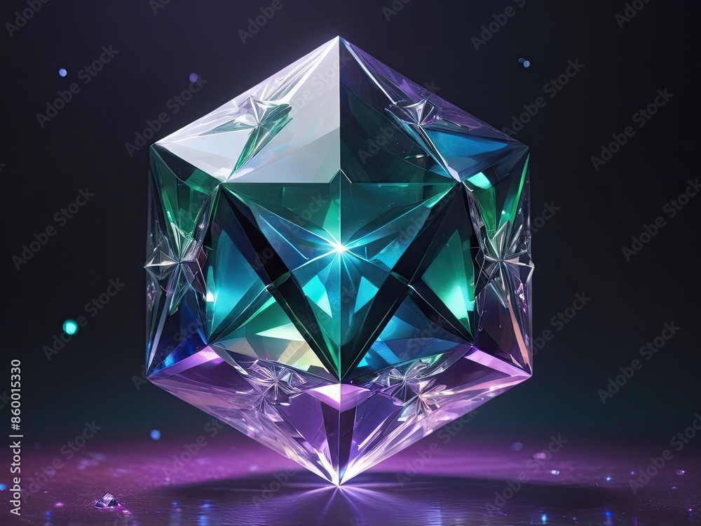 Abstract blue background with sparkling geometric triangles evokes a sense of luxury and precious gems Abstract blue background with sparkling geometric triangles evokes a sense of luxury and precious gems