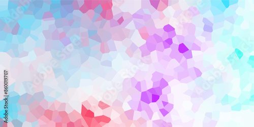 Canvastavla Multicolor Broken Stained Glass Background with White lines
