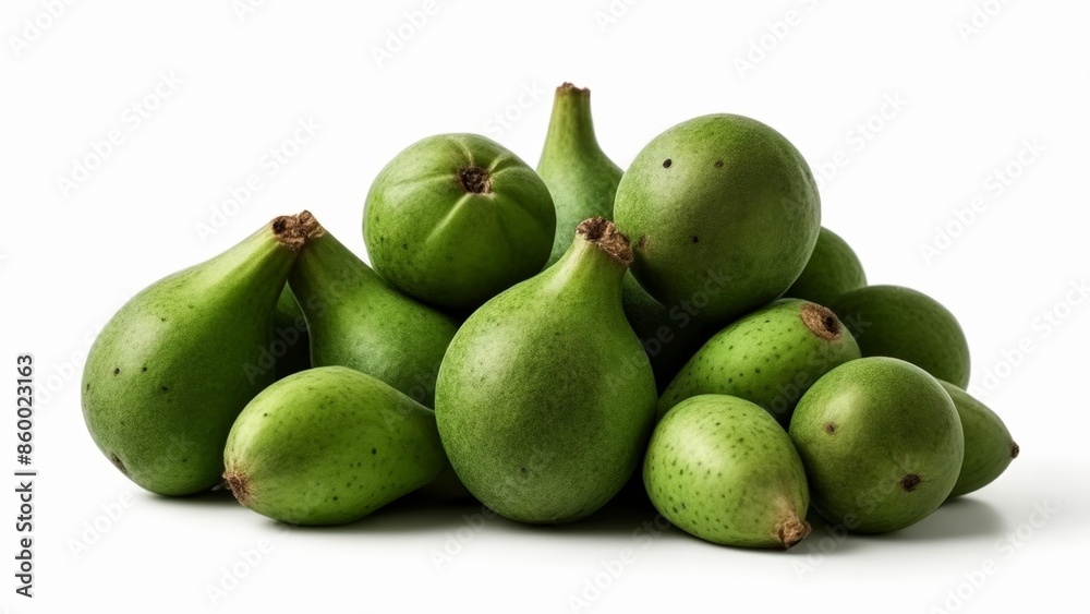 Fresh unripe green mangoes ready for harvest Fresh unripe green mangoes ready for harvest