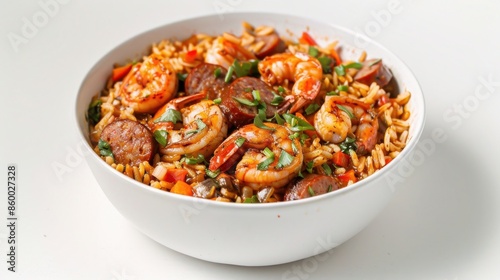 A Delicious Bowl of Jambalaya Packed with Shrimp and Sausage