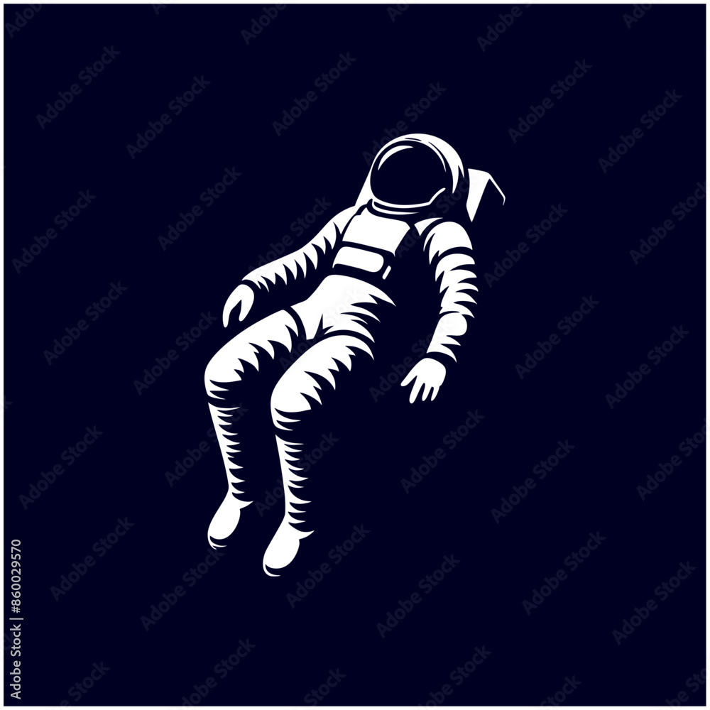 Fototapeta premium astronaut floating in the space