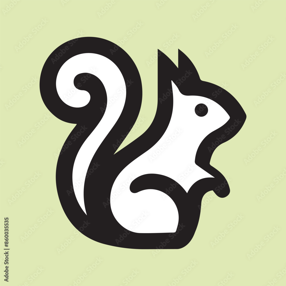 Obraz premium Hare Silhouette Vector Illustration on White Background.