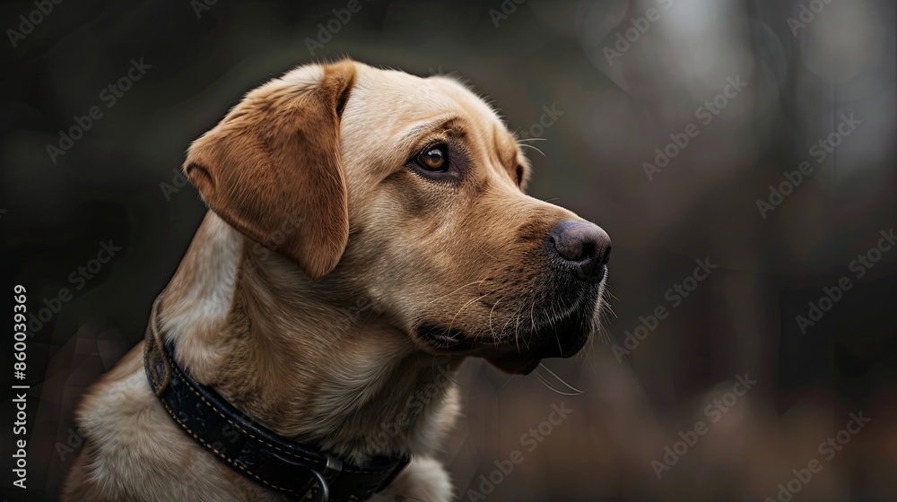 a dog with a dog collar portrait a dog with a dog collar portrait