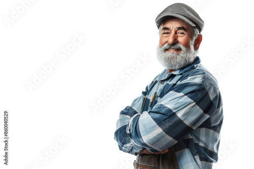 Grateful Worker Isolated on on a transparent background © Khaqan