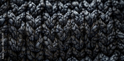 Cozy Winter Knit. High detailed plain background photo