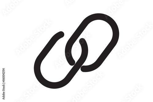 Chain connection clip art icon isolated