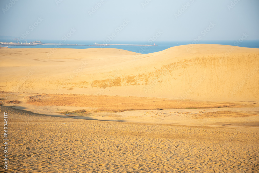 鳥取砂丘の美しい風景Beautiful scenery of Tottori Sand Dunes in Japan 鳥取砂丘の美しい風景Beautiful scenery of Tottori Sand Dunes in Japan