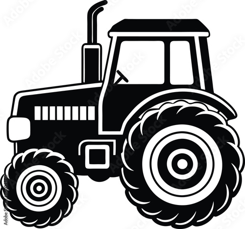 tractor isolated on white background