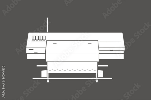 printer for large format printing (vector)