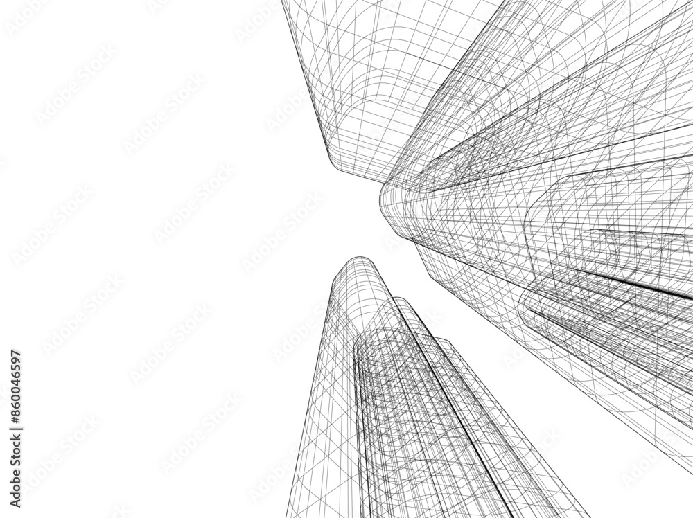 abstract 3d architecture vector illustration abstract 3d architecture vector illustration