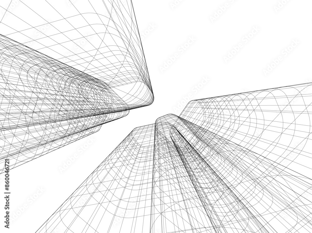 abstract 3d architecture vector illustration abstract 3d architecture vector illustration