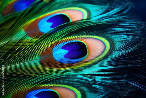 Peacock feathers background