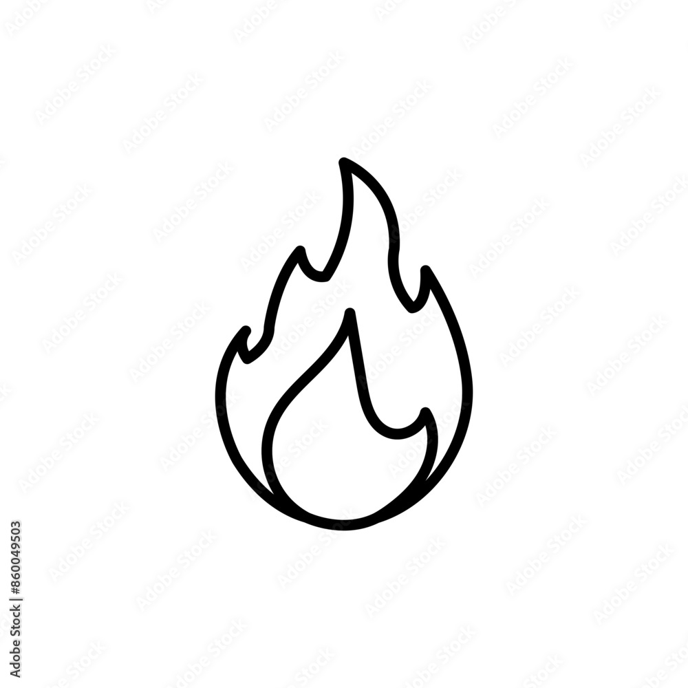 Fire Flame Icon Perfect for Heat and Energy Themes Fire Flame Icon Perfect for Heat and Energy Themes