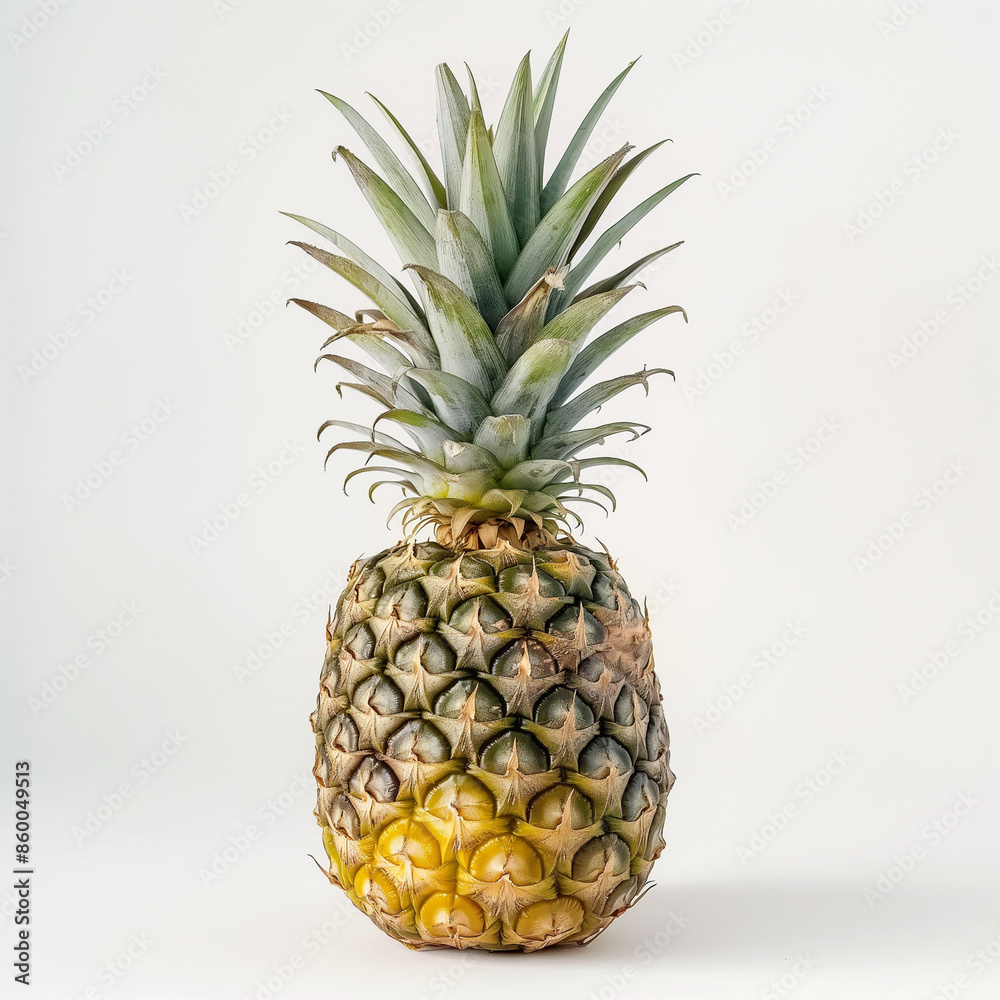 Fototapeta premium pineapple on a white